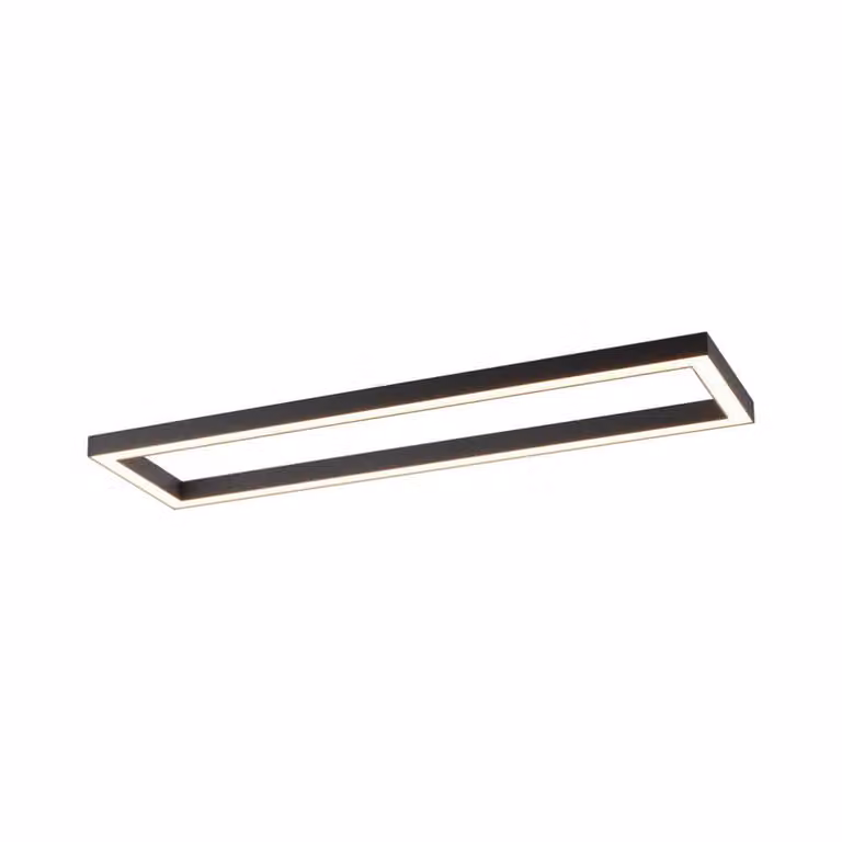 Pure Lines Square LED plafondlamp Paul Neuhaus - Grafiet - 110 cm - Dimbaar met afstandsbediening