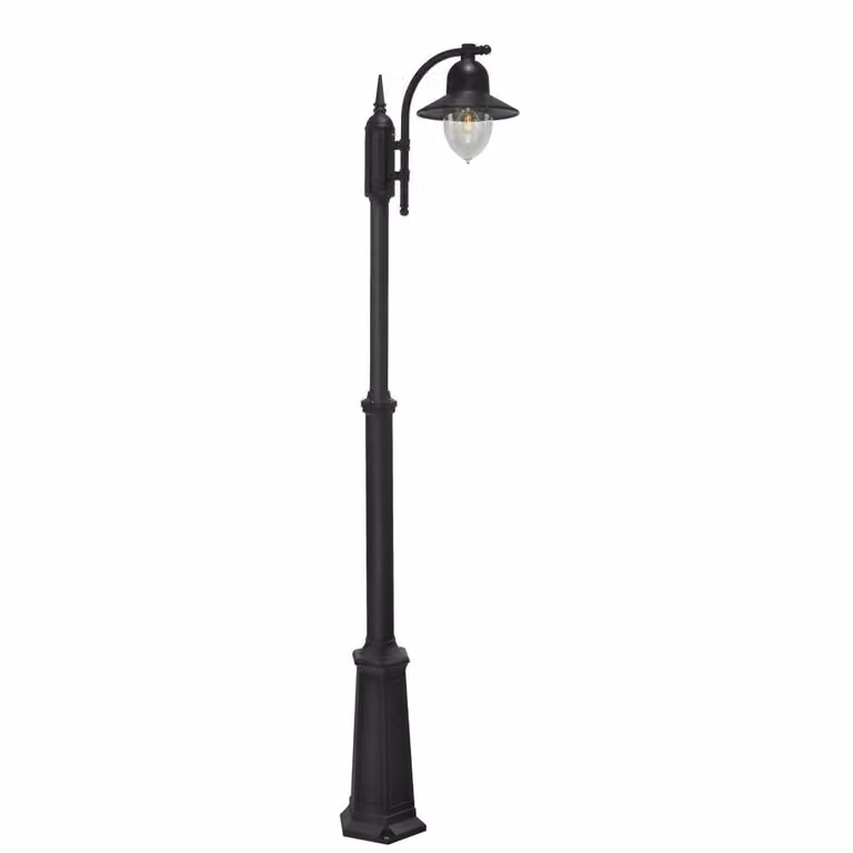 Franssen Boerderijlamp Romanzo klassiek zwart aluminium Hoogte: 180 cm