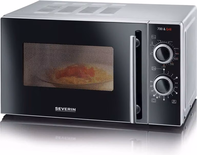 Severin MW 7771 Magnetron, 700 W, 20 liter, zilver/zwart