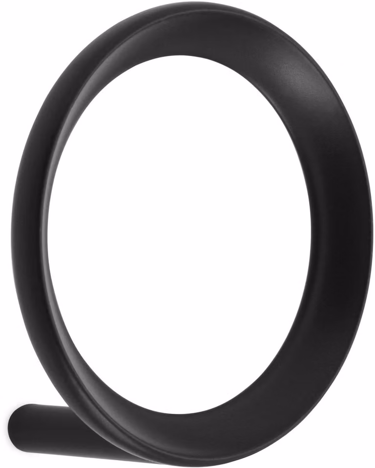 Normann Copenhagen Loop Haak Medium Zwart Ø7.8 cm