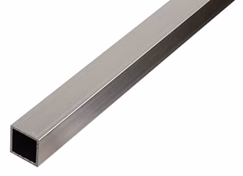 Alberts 472443 Vierkante aluminium buis, naturel, B/D/H: 30 x 30 x 2000 mm