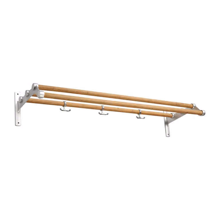 Essem Design Nostalgi 291 hoedenplank van bamboe en aluminium, 100 cm