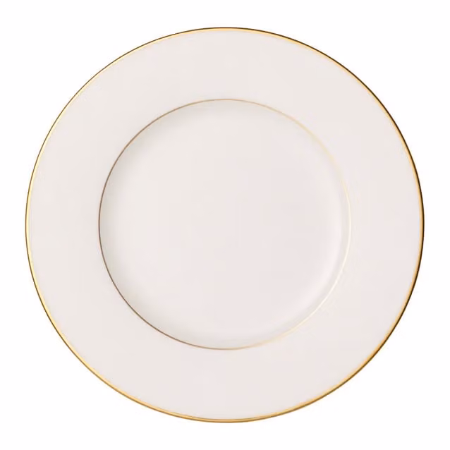 Villeroy & Boch Signature Anmut Gold ontbijtbord, diameter 22 cm, wit/goud