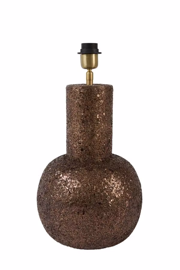 Light en Living Lampvoet BURIRA glitter bruin-brons Ø26x83 cm