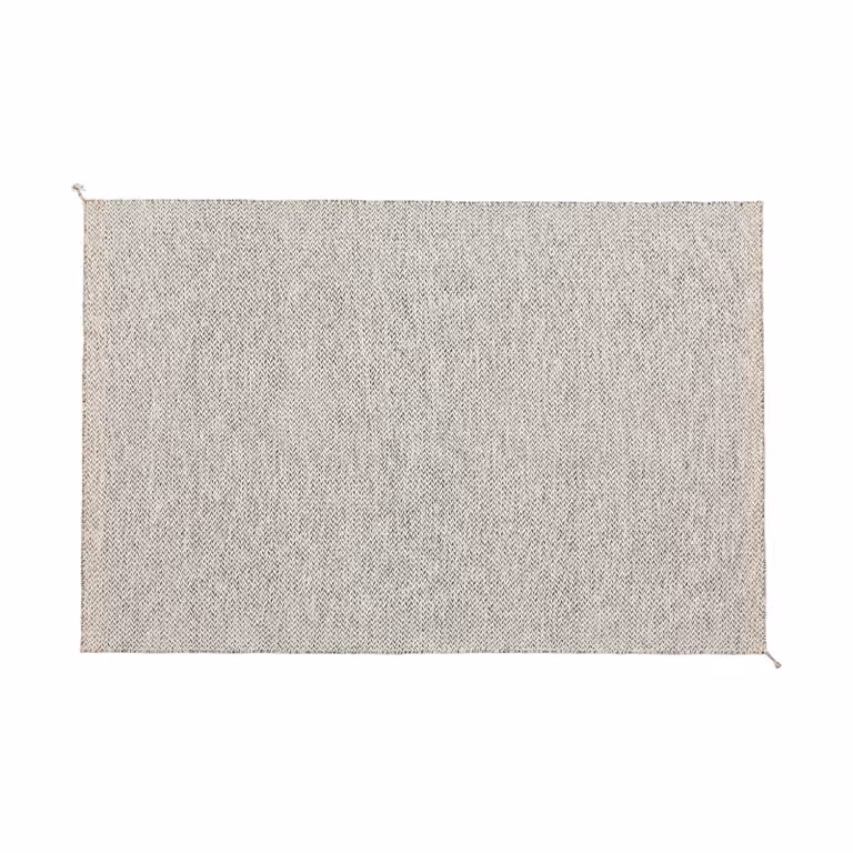 Muuto Ply vloerkleed zwart-wit B: 170 cm, D: 240 cm