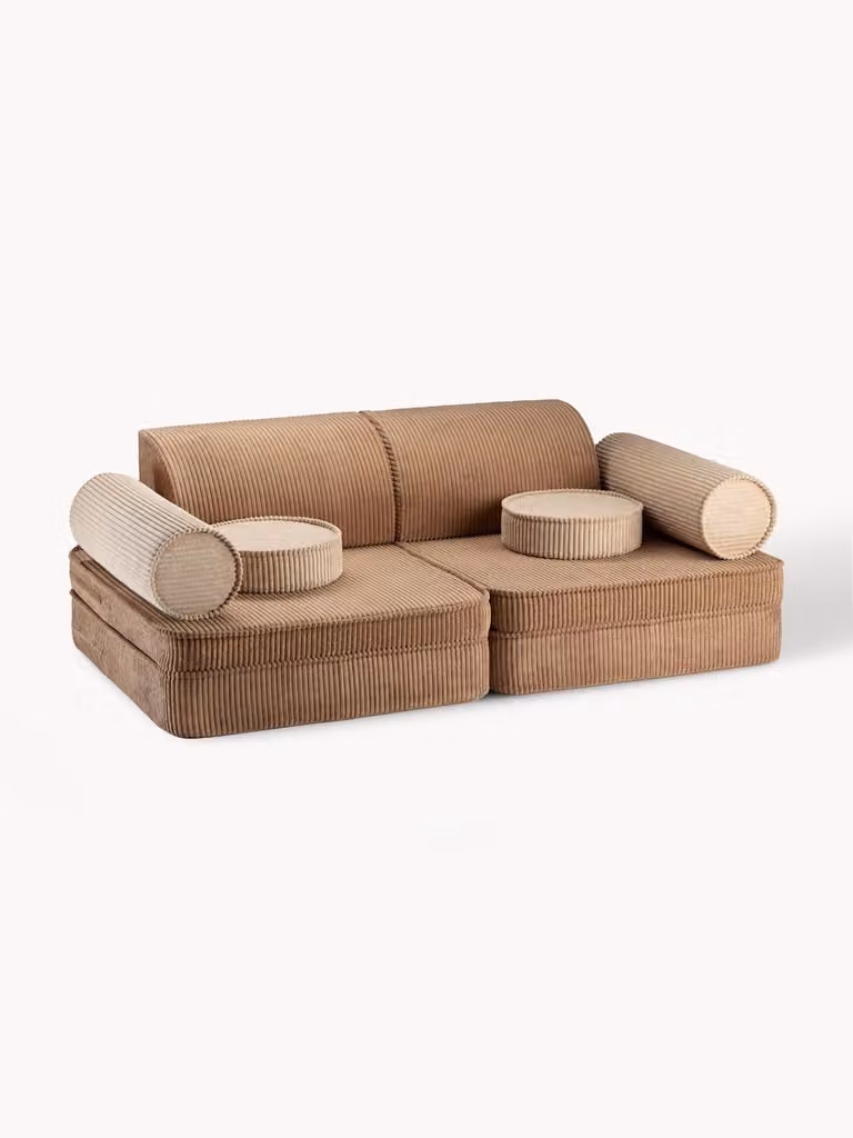 Wigiwama Modulaire kinderspeelbank Sugar van corduroy