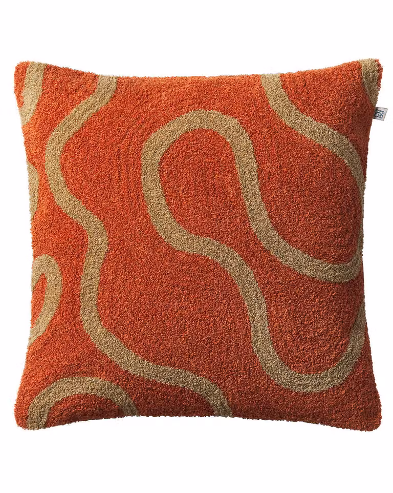 Chhatwal & Jonsson Swati kussenhoes Apricot orange-sand 50 x 50 cm