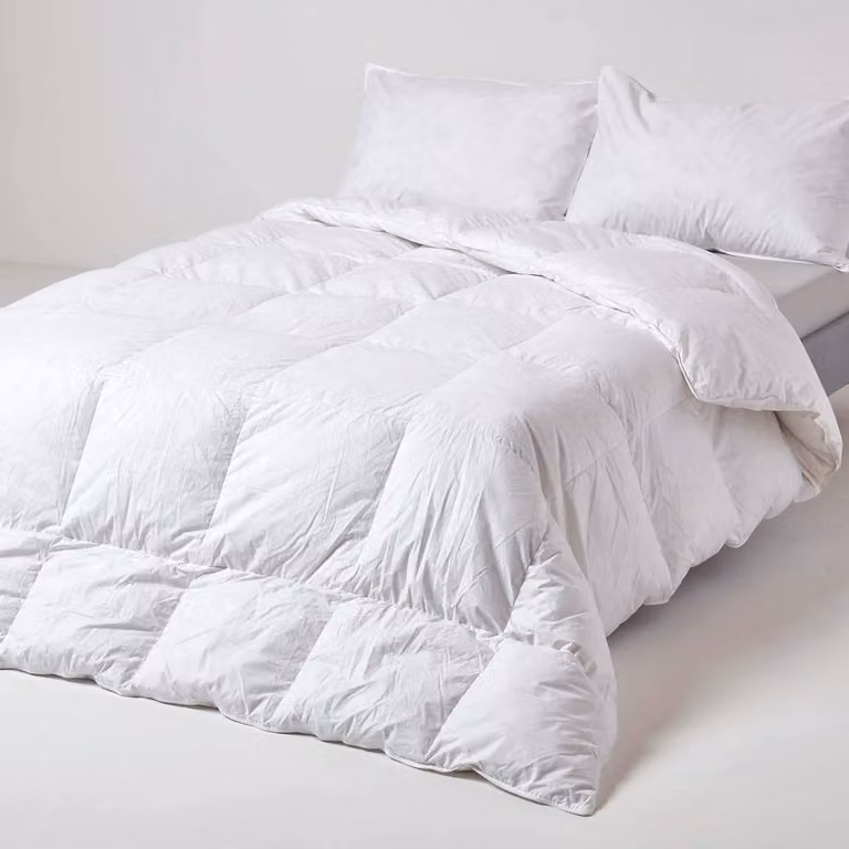 Homescapes Luxe Donzen Dekbed met Eendendons en Eendenveren, 225 x 220 cm, 100% Katoen
