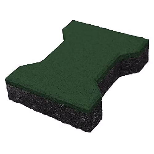 Rubberen klinkers groen - 43 mm - 1 m² (36 stuks)
