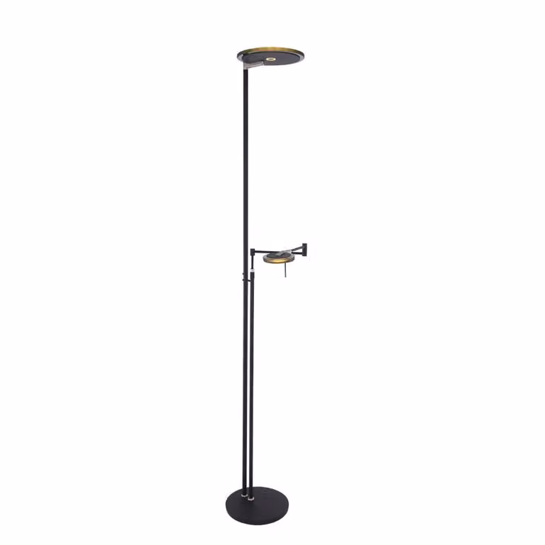 Steinhauer Turound Moderne Dimbare LED Vloerlamp Zwart