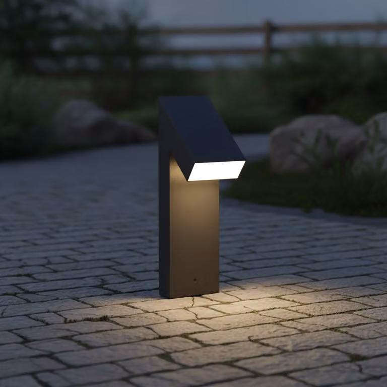 Lyora Tuinlamp Brigitta Zonne-energie Zwart Aluminium 40 cm