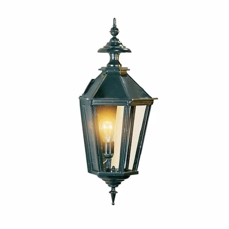 Nostalgische wandlamp Oxford 11 van KS Verlichting in groen en zwart
