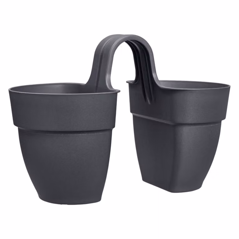 Elho Vibia Campana Flower Twin Vensterplantenbak Anthraciet