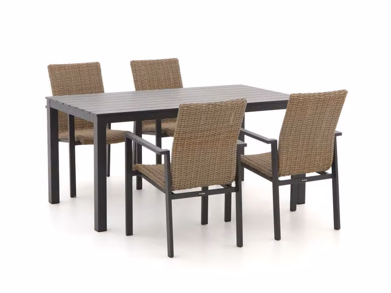 Manifesto Furniture Diningset Manifesto voor 4 personen, Grijs, Aluminium