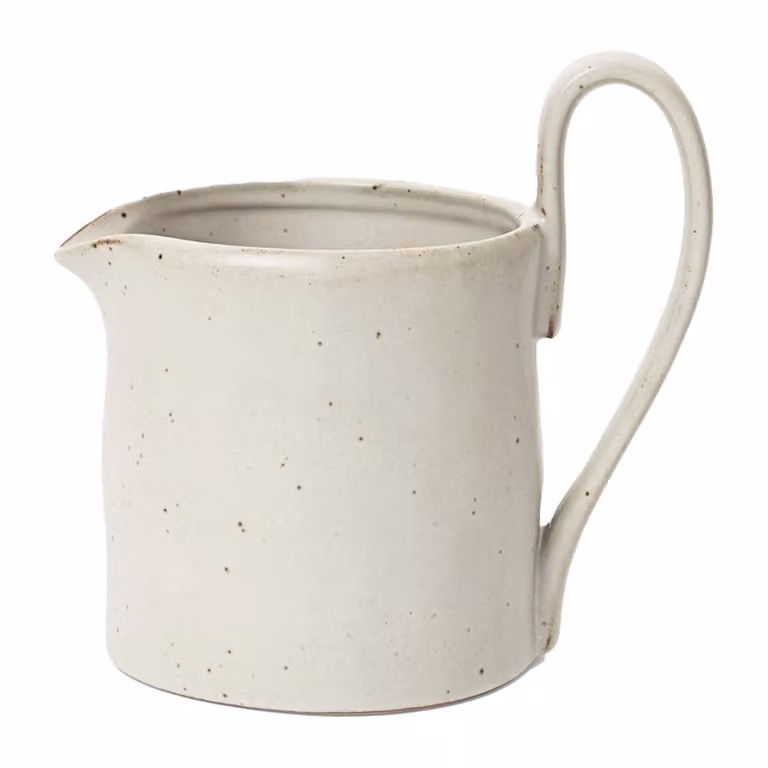 Ferm Living Flow melkkan 30 cl wit keramiek