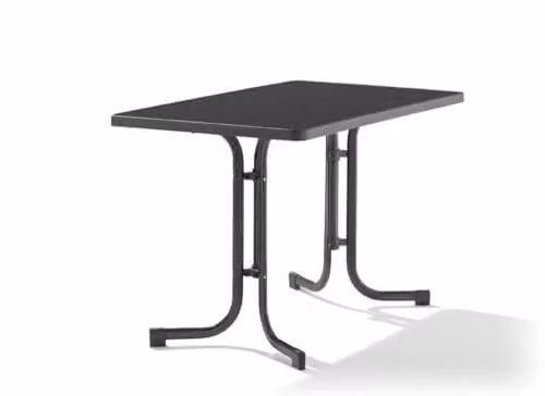 Sieger Exclusiv 233/G Boulevard-klaptafel met mecalit-Pro-plaat, antraciet/ijzergrijs, B/D: 115 x 70 cm