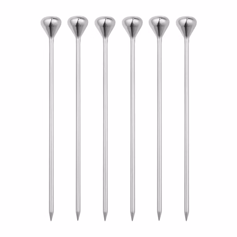 Georg Jensen Sky cocktailprikkers 6-pack Roestvrij staal