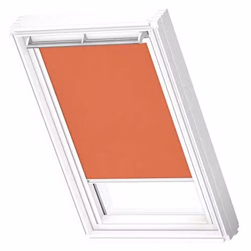 VELUX Lichtdoorlatend Rolgordijn RFL met Witte Geleiders, SK06, Oranje