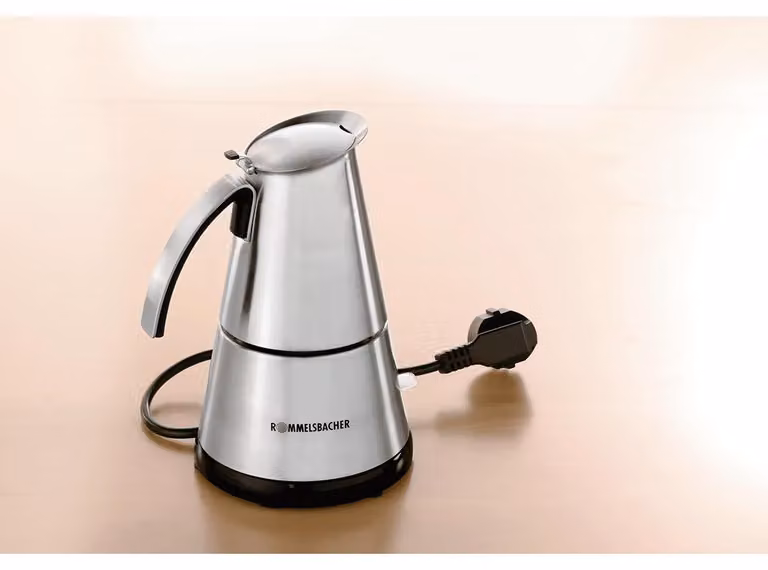 Rommelsbacher EKO 366/E druppelfilter, zwart, roestvrij staal, 365 W, 230 V, Diameter: 140 mm