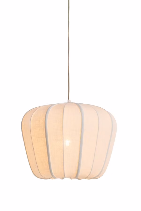 Light & Living Zubedo hanglamp wit/beige B: 49,5 cm, D: 49,5 cm, H: 38 cm