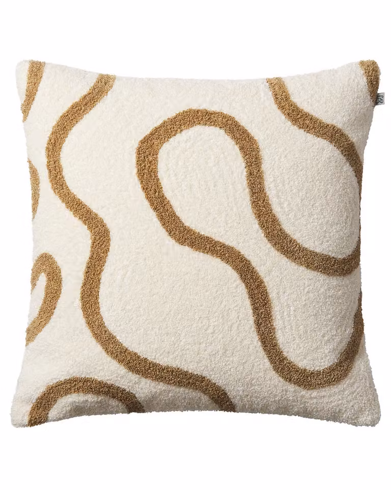 Chhatwal & Jonsson Swati kussenhoes Off white-sand 50 x 50 cm