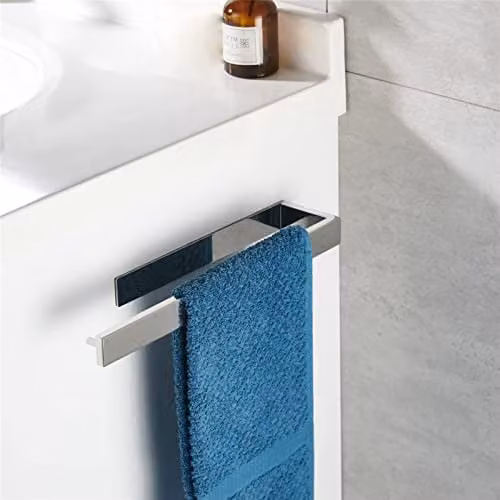 CCKOLE Handdoekhouder zonder boren, Chroom, 35 cm