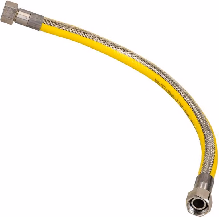 Sanivesk Flexibele RVS Gasslangset M24x1,5, 50 cm