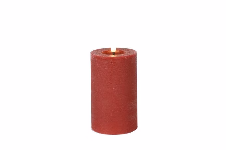 Countryfield Led kaars Lyon Rood D: 7,5 cm, H: 12,5 cm
