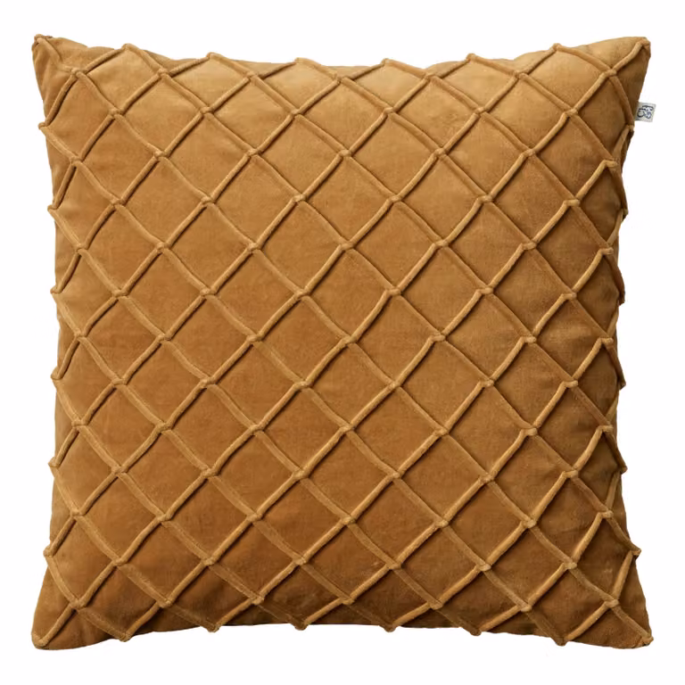 Chhatwal & Jonsson Deva kussenhoes Masala-geel 50 x 50 cm