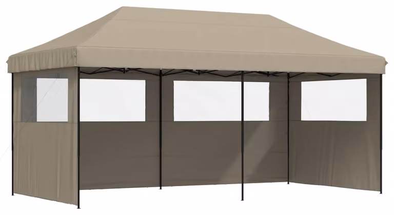 vidaXL Partytent in taupe van Oxford-stof, B/D/H: 580 x 292 x 315 cm