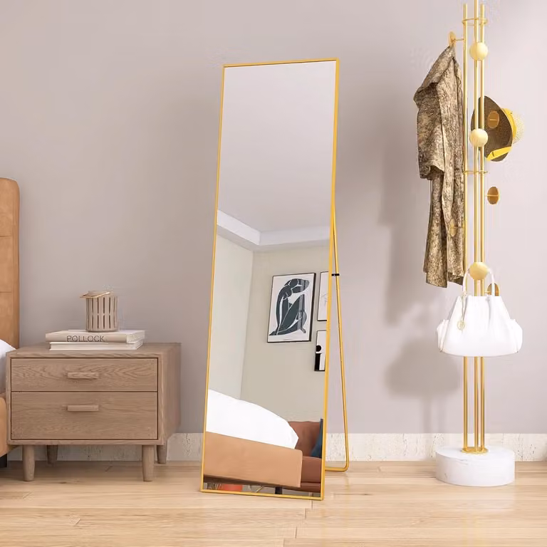 Grote Staande Spiegel 140 x 40 cm - Full Body Wandspiegel voor Slaapkamer en Woonkamer