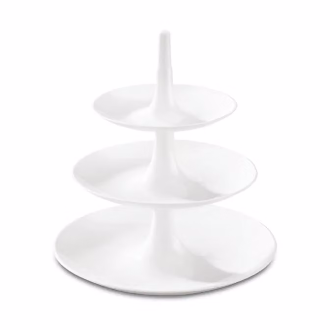 Koziol Babell koekjesschotel-etagère L wit, rond, diameter: 31 cm