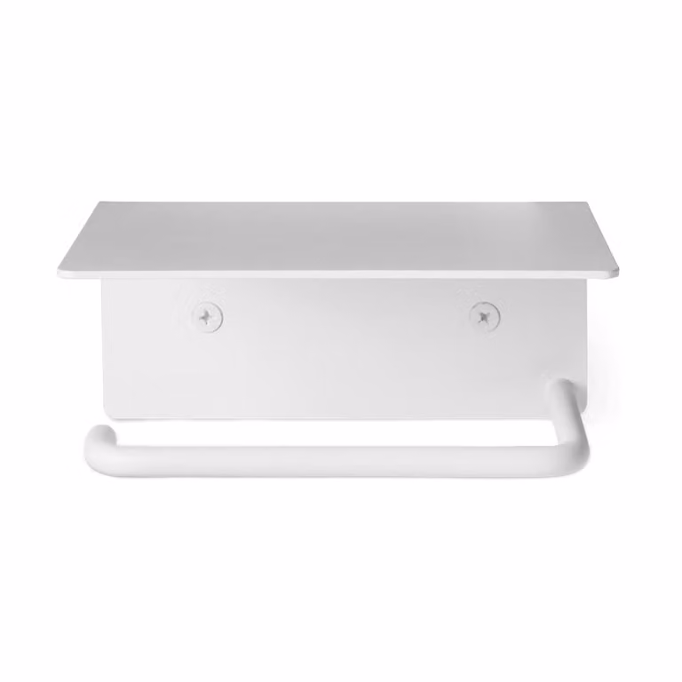 Ferm Living Dora toiletpapierhouder met legplank White