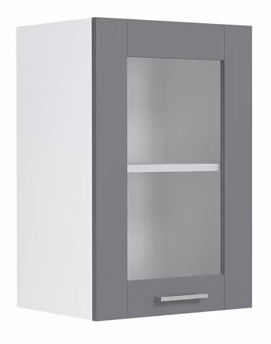 VCM Küchenschrank hängend Colura Wit/Antraciet met glazen deuren in Landhuisstijl H x B x D: 60 x 40 x 31 cm