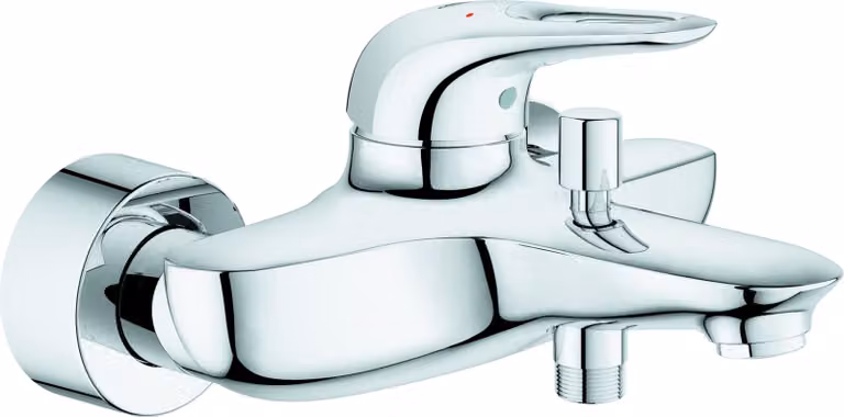 Grohe Eurostyle douchekraan met hendelbediening en spaarfunctie, chroom, 1/2"