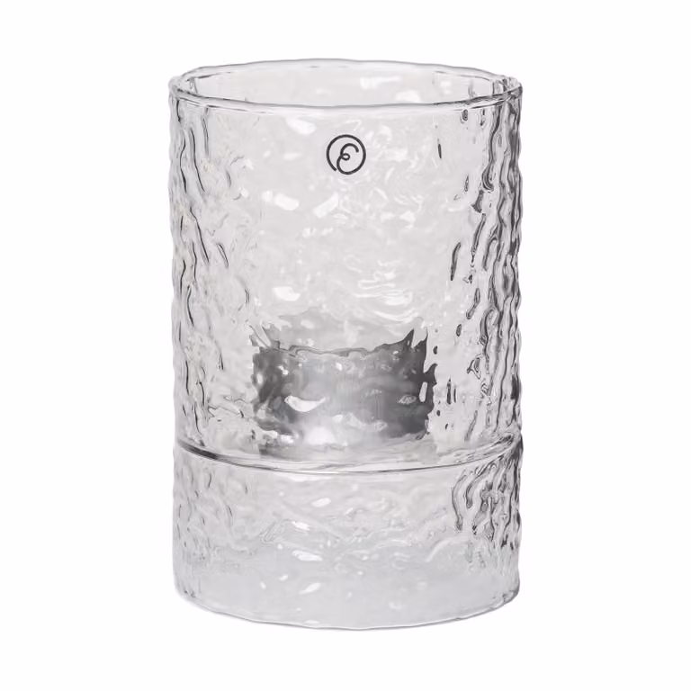 ERNST vaas en windlicht met structuur Ø7,5 x 11 cm