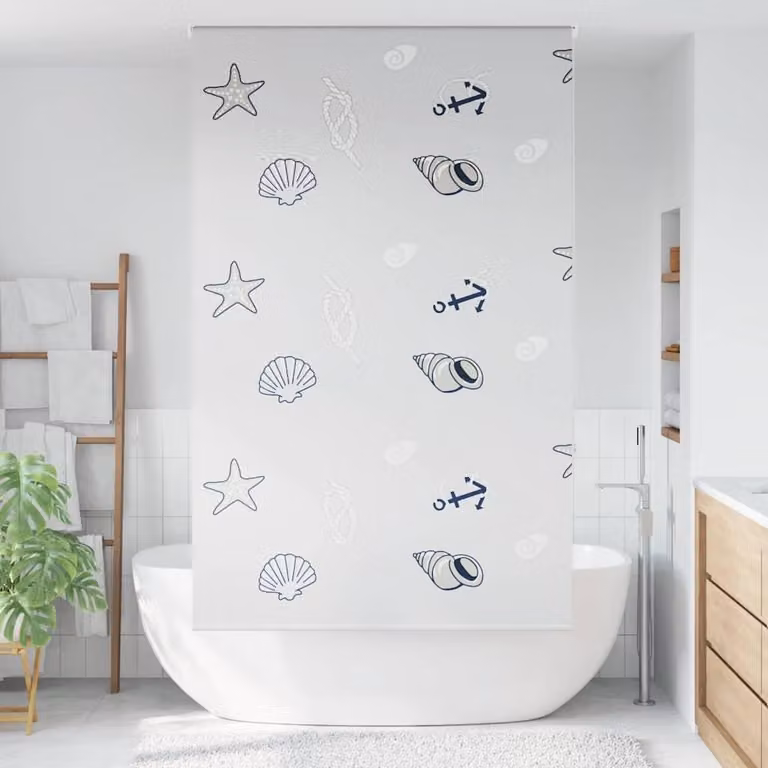 vidaXL Douchegordijn Opaak, 140 x 240 cm