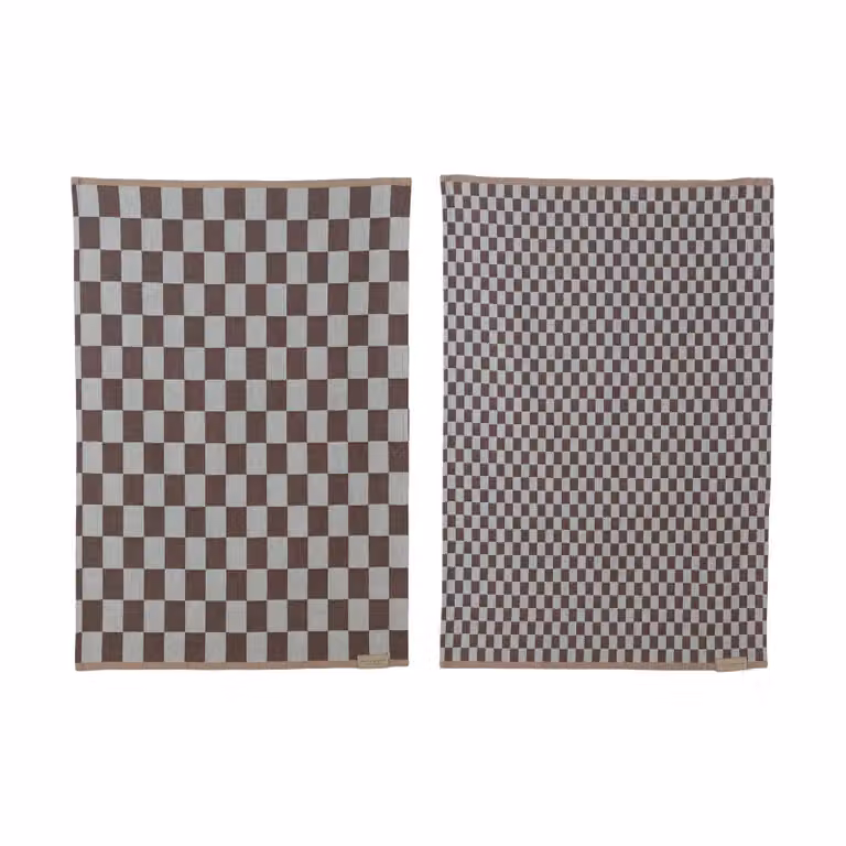 Mette Ditmer Mini-Max keukendoeken 2-pack Bruin, 50 x 70 cm
