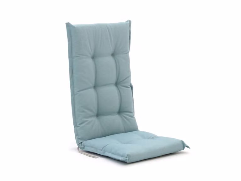 Madison Dik tuinkussen Blauw Katoen/Polyester B: 123 cm, D: 50 cm