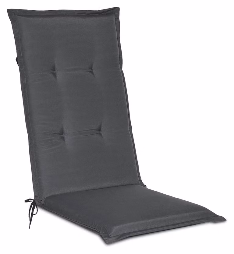 Beautissu Tuinstoelhoezen Loft HL Armchair, grafietgrijs, B: 120 cm, D: 50 cm, H: 6 cm