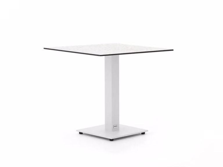 Forza Furniture Tuineettafel Forza Vierkant HPL Wit of Grijs 80 x 80 cm