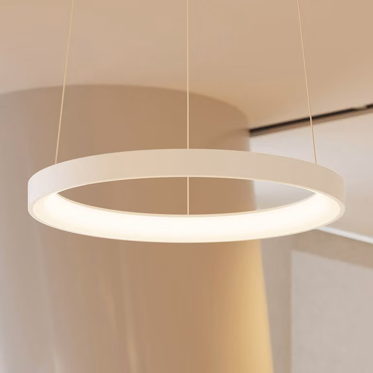 Arcchio Vivy LED hanglamp wit, modern, rond, dimbaar