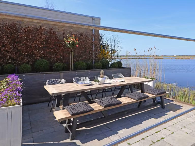 Bellagio Picknickset voor 10 personen, 3-delige tuinset van teakhout