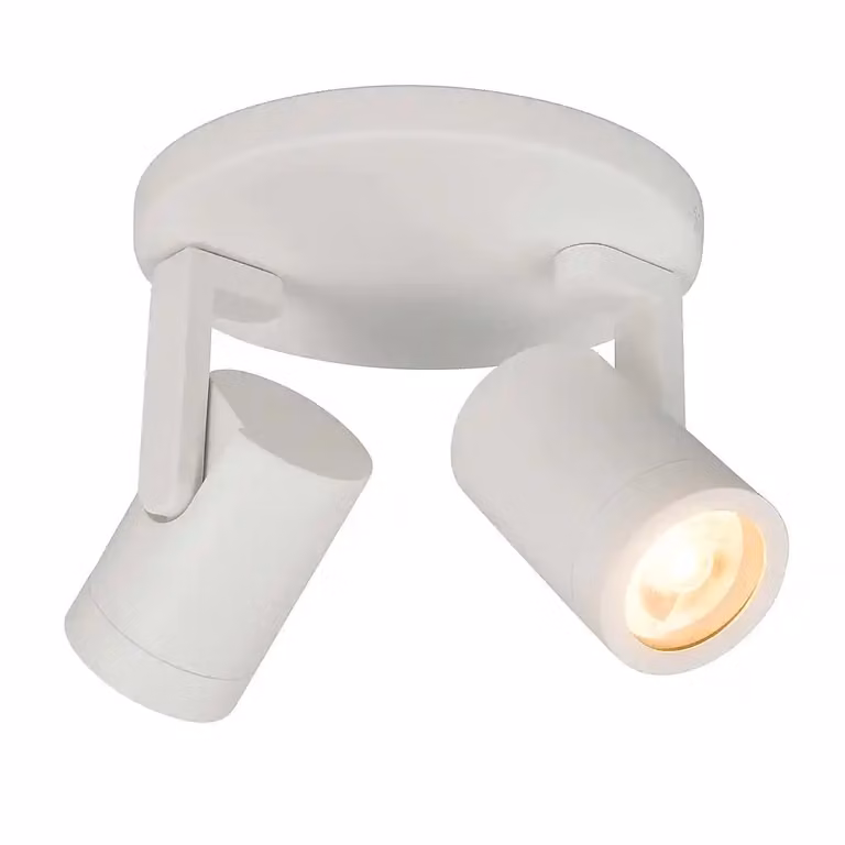 Highlight Halo opbouwspot wit 2-lichts rond met verstelbare GU10 lampen