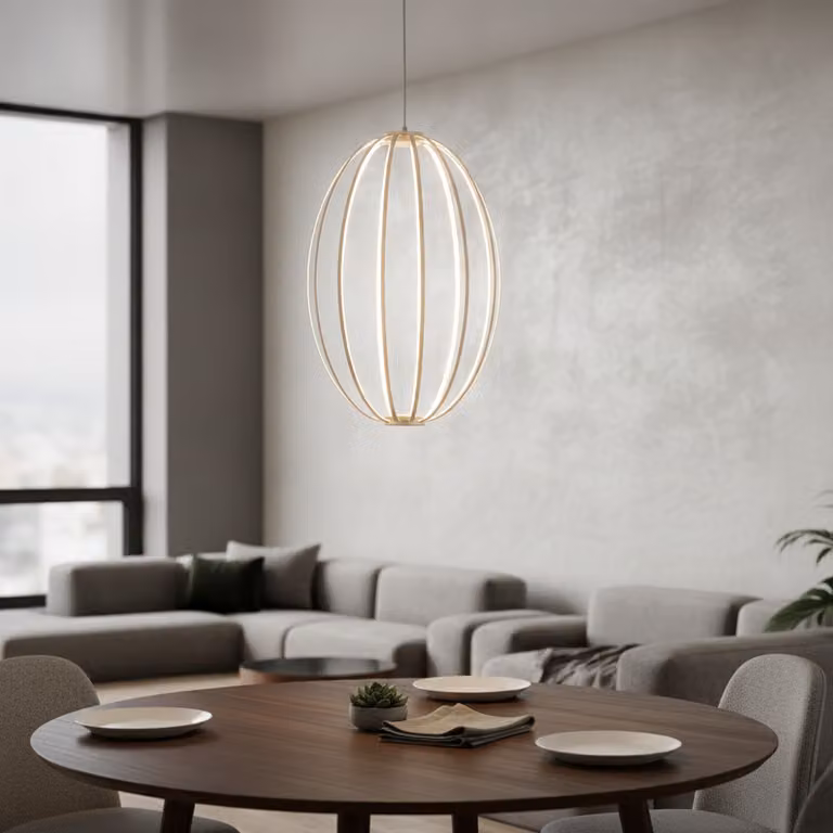 Lyora Hanglamp Brea beige Ø 40 cm