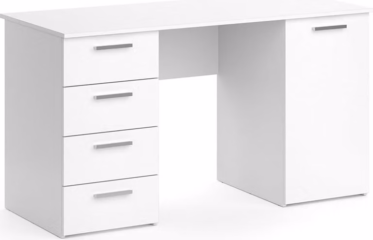 VICCO Bureau Nico Wit voor volwassenen, Breedte: 137 cm, Diepte: 60 cm, Hoogte: 76 cm