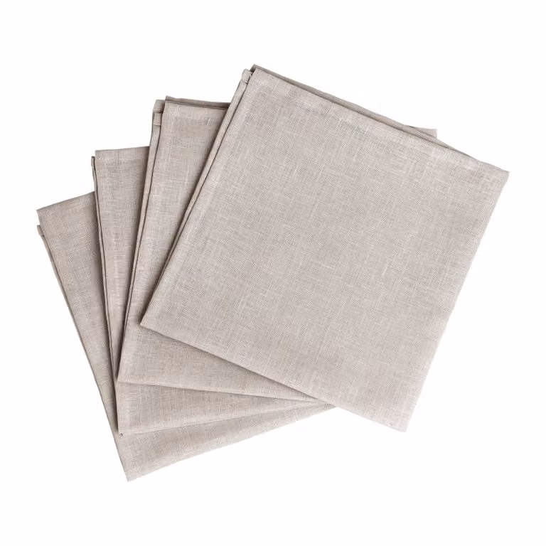 Scandi Living Clean servetten 4-pack Greige 45 x 45 cm