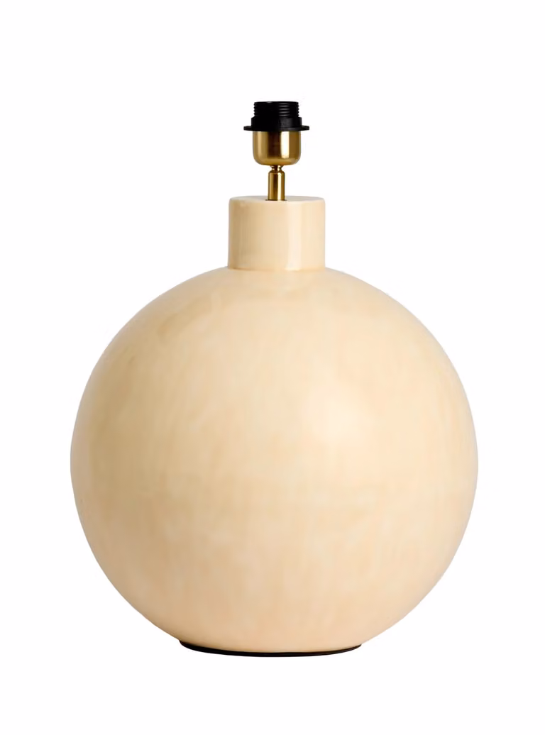 Light & Living Lampvoet Benu Modern Rond - Lichtroze/Beige - B/D/H: 34,5 x 34,5 x 41,5 cm