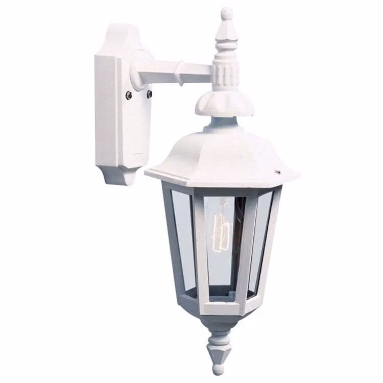 Klassieke wandlamp Pallas Down wit Konstsmide