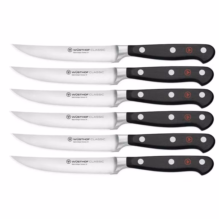 Wusthof Classic 6-delige steakmessenset